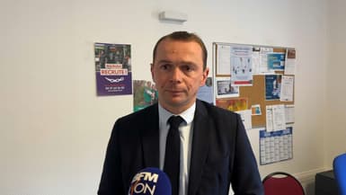 Le ministre du Travail, Olivier Dussopt s'est rendu à Villeurbanne ce vendredi.