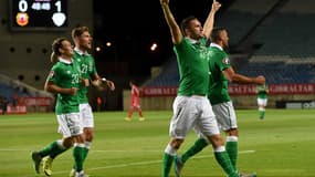Robbie Keane (bras levés) reste une pièce essentielle de l'équipe d'Irlande