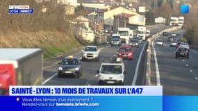 A47: dix mois de travaux entre Saint-Étienne et Lyon
