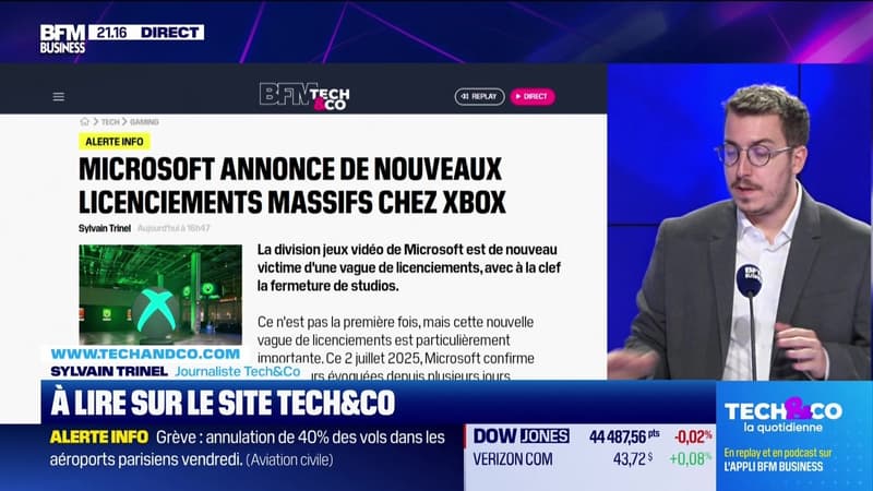 À lire sur le site Tech&Co : Microsoft annonce de nouveaux licenciements massifs chez Xbox, par Sylvain Trinel - 02/07