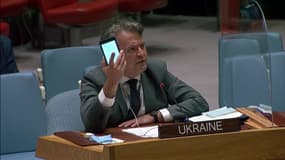 L'ambassadeur ukrainien à l'ONU Sergiy Kyslytsya. 