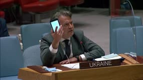 L'ambassadeur ukrainien à l'ONU Sergiy Kyslytsya. 