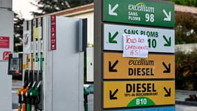 Une station-service hors service