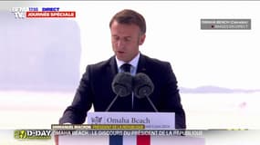 80 ans du Débarquement: Emmanuel Macron affirme que "l'armada des Alliés" était "la plus vaste de tous les temps"