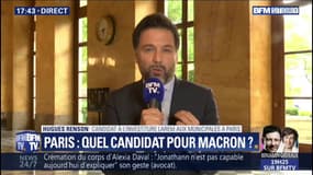 Investiture LaREM aux municipales à Paris: Hugues Renson, affirme que "personne n'a parlé de primaire"