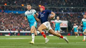 Louis Bielle-Biarrey lors du match France-Ecosse (35-16, 6 Nations), le 15 mars 2025
