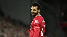 Mohamed Salah avec Liverpool, le 19 avril 2022