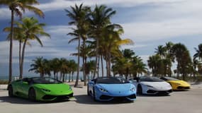 La Huracan Spyder est avant tout une affaire de "lifestyle", pas étonnant que Miami s'impose comme cadre pour présenter cette nouvelle déclinaison de la Huracan. 