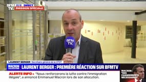 Laurent Berger: "Il y a un espèce de vide dans l'intervention du président de la République"