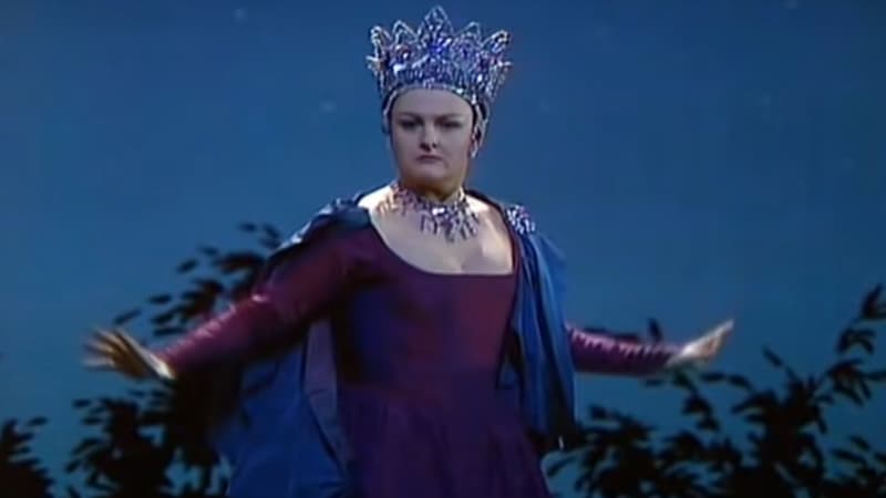 Edita Gruberova dans "La Flûte enchantée", de Mozart, interprétant la Reine de la nuit.