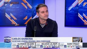 Carlos Barberia, secrétaire général régional UNSA Ferroviaire, invité de Bonsoir Lyon