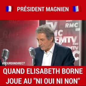 "Président Magnien": le "ni oui, ni non" d'Élisabeth Borne avec Jean-Jacques Bourdin