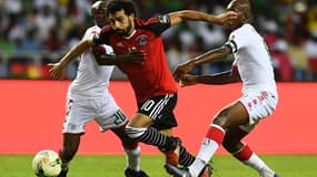 Mohamed Salah face au Burkina Faso lors de la CAN 2017