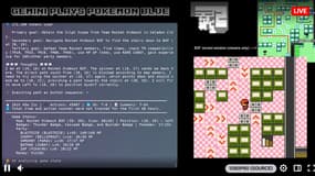 L'IA Gemini de Google joue en direct sur Twitch à Pokémon bleu, le premier jeu de la franchise. 