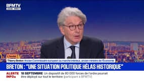 Instabilité: "C'est une situation politique hélas historique", souligne Thierry Breton, ancien Commissaire européen au marché intérieur
