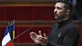 Volodymyr Zelensky à l'Assemblée nationale ce vendredi 7 juin