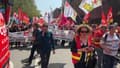 Des manifestants dans les rues de Lille le mardi 6 juin 2023.