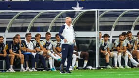 Carlo Ancelotti lors du match amical Barça-Real (3-0), le 29 juillet 2023