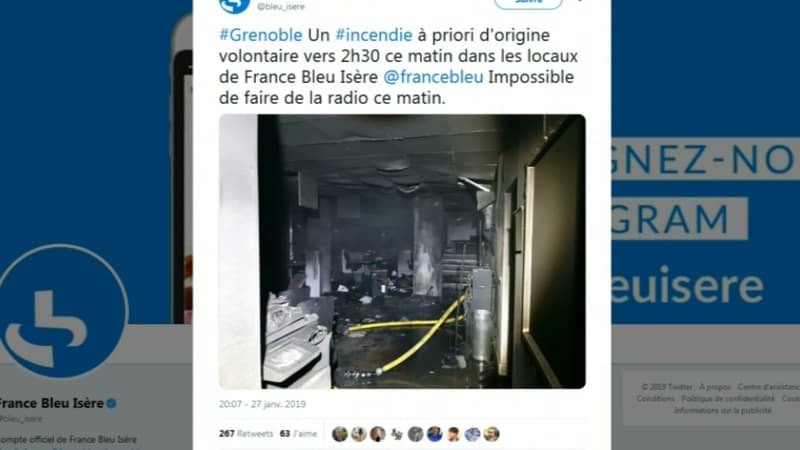 Le message posté par France Bleu Isère.