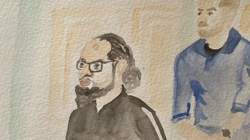 L’accusé Mohamed Lamine Aberouz au procès de Magnanville