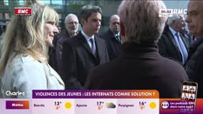 Gabriel Attal en déplacement à Nice dans un internat