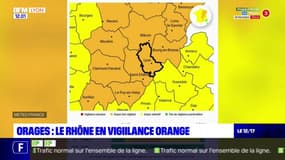 Orages: le Rhône en vigilance orange