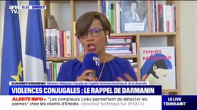 Elisabeth Moreno: les violences conjugales sont "un sujet qui est ignoré depuis si longtemps que certaines personnes n'ont pas eu la formation adéquat" dans les commissariats