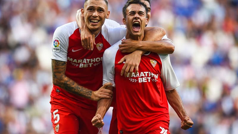 Lucas Ocampos et Sergi Reguilon - Séville