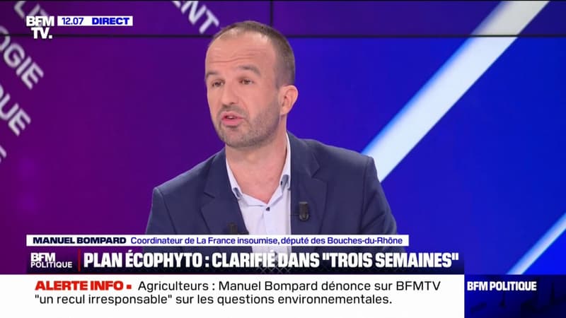 Agriculteurs: Manuel Bompard dénonce 
