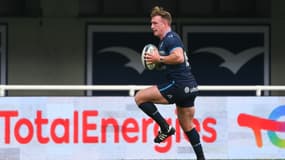 Stuart Hogg avec le MHR lors de Montpellier-LOU, le 7 septembre 2024.