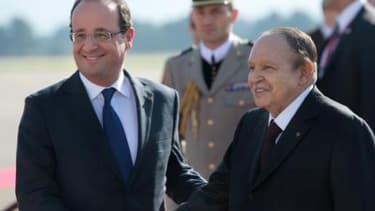 François Hollande et Abdelaziz Bouteflika