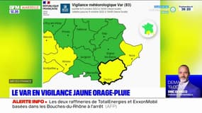 Le Var en vigilance jaune pour des risques d'orages et de pluie