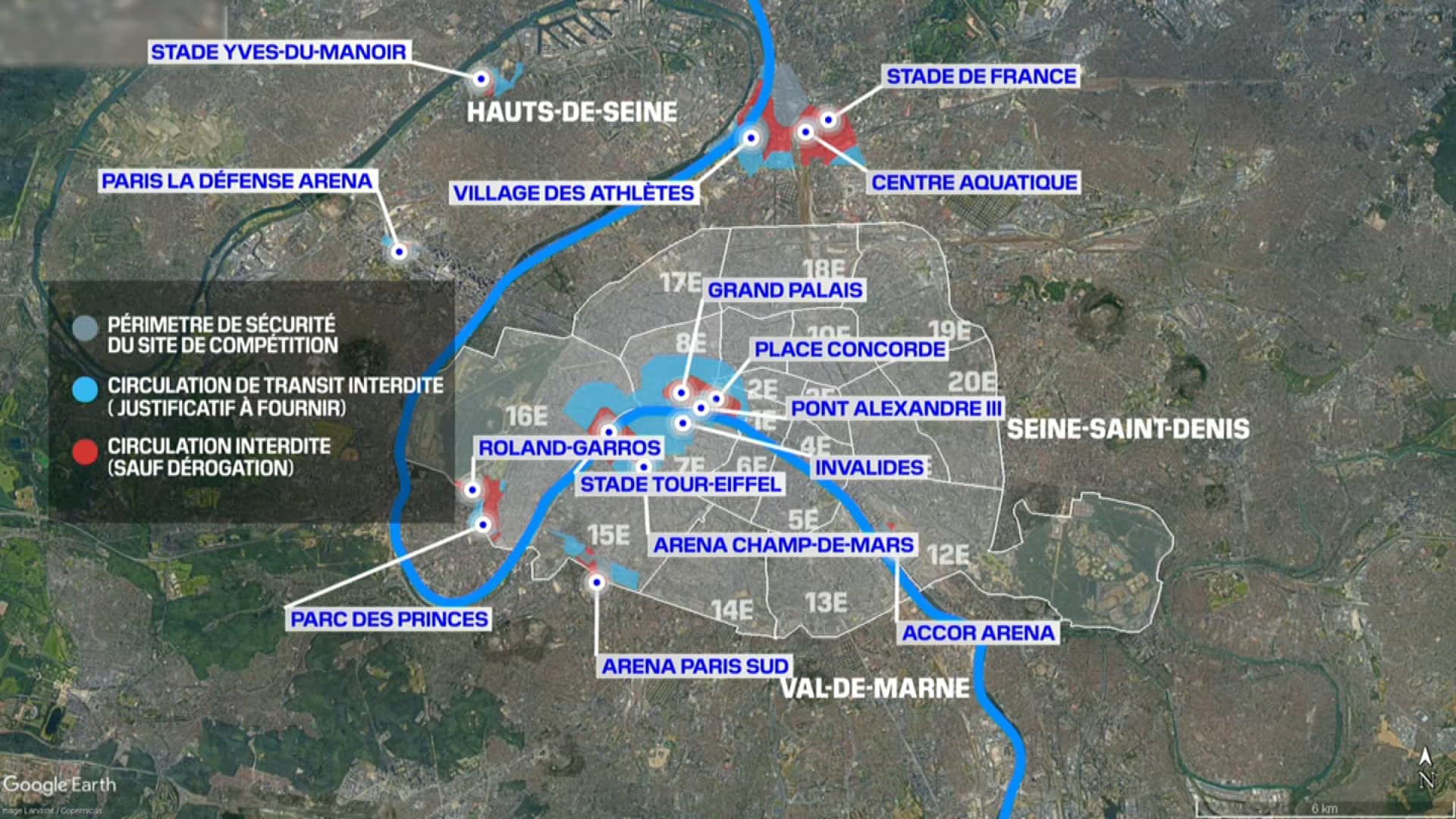 La circulation des piétons et des automobilistes sera perturbée en Île-de-France lors des Jeux olympiques.