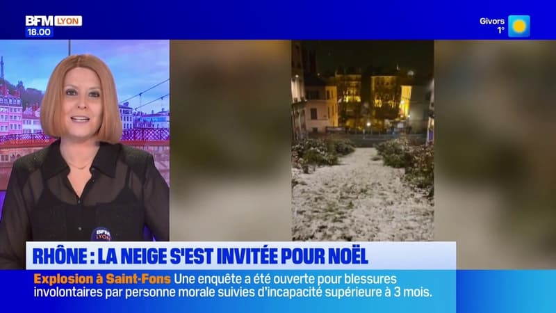 Rhône : la neige s'est invitée pour Noël