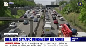 Lille: 50% de trafic en moins sur les routes après une semaine de confinement