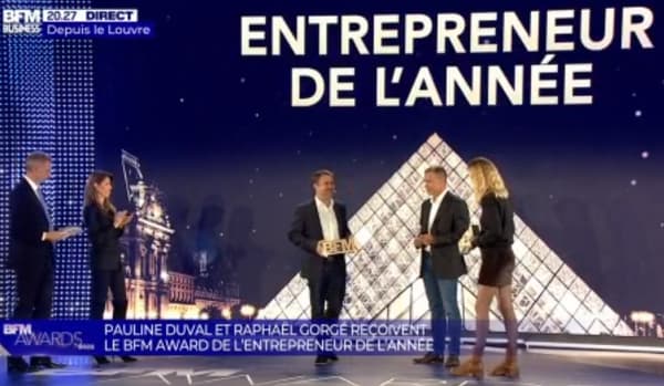The BFM Award Entrepreneur of the Year was awarded to Pauline Duval, CEO of Groupe Duval and Raphaël Gorgé, Chairman and CEO of Groupe Gorgé.