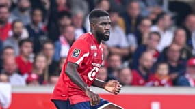 Le défenseur lillois Samuel Umtiti face à Reims 