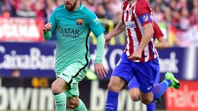 Lionel Messi contre l'Atlético Madrid - AFP