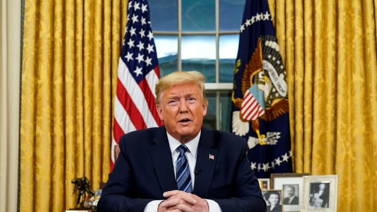 L'ancien président américain Donald Trump, le 11 mars 2020, à la Maison Blanche.