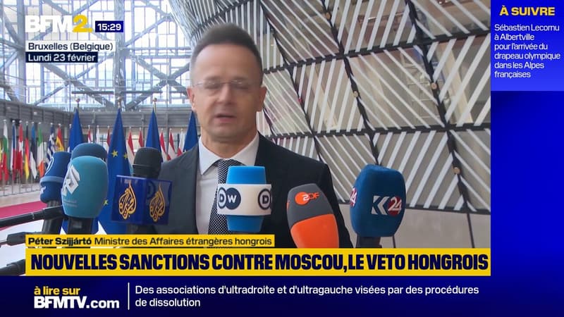 Sanctions contre la Russie: Budapest maintiendra son veto "tant que les livraisons de pétrole vers la Hongrie n'auront pas redémarré"