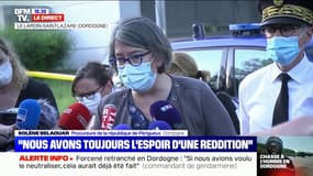 Solène Belaouar, procureure de Périgueux: le forcené "a été condamné 4 reprises pour des violences conjugales"