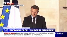 Emmanuel Macron, sur Jacques Delors: "Il puise en sa fille, Martine, sa fierté"