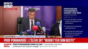 Professeure poignardée à Sanary-sur-Mer: l’élève mis en examen pour tentative d’assassinat et placé en détention provisoire