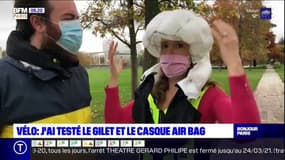 Paris Mobility : On a testé le gilet et le casque airbag pour les cyclistes !