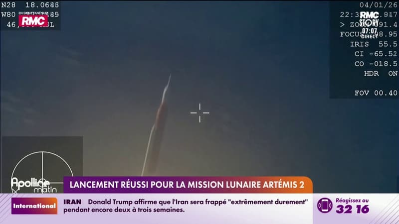 Lancement réussi pour la mission lunaire Artémis 2