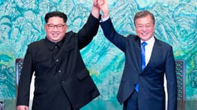 Kim Jong Un et Moon Jae-in, vendredi 27 décembre