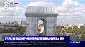 L'arc de Triomphe empaqueté sera inauguré ce jeudi à 17h