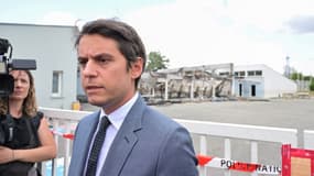 Gabriel Attal à La Verrière le 21 juillet 2023