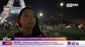 Les drapeaux palestinien et israélien sur la Tour Eiffel, des français témoignent de cette idée