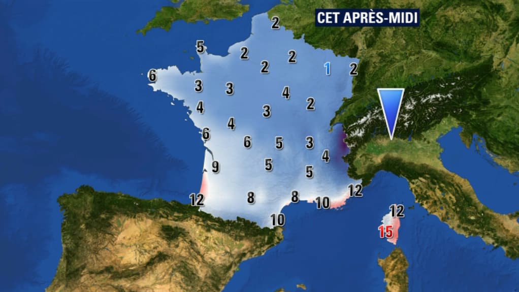 Les températures pour le jeudi 13 novembre. Les températures pour le jeudi 13 novembre.